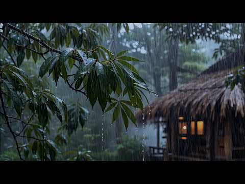 Ultimate Soothing Night Rain Sounds on Forest Leaves to Help You Fall Asleep Like a Baby