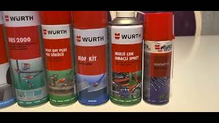 würth ürünlerini kısaca anlattım iyi seyirler