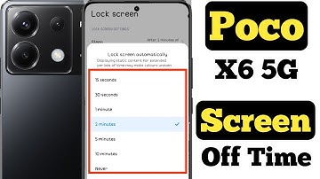 How to set screen off time in Poco X6 5G || Poco X6 5G me auto screen off kaise set kare ||