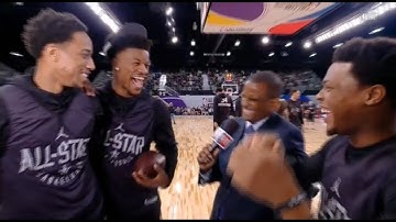 Jimmy Butler, DeMar DeRozan, Kyle Lowry Interview / Feb 17 / 2018 NBA All Star Practice