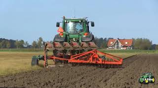 On-land ploegen met John Deere 7530 +Kverneland LO 100 Vario-mat.