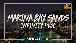 Singapore🇸🇬- Marina Bay Sands Infinity Pool |Day to Night Timelapse | MBS SkyPark | 4K UHD