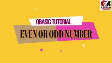 QBASIC Program to check even number or odd number