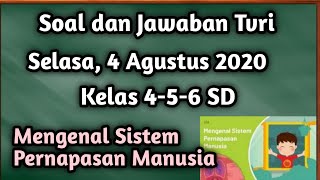 Soal dan Jawaban Tvri Selasa 4 Agustus 2020 Kelas 4-5-6 SD
