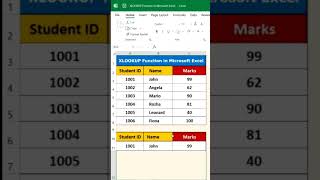 How to Use XLOOKUP Function in Excel || Excel Tips & Trick || #excel #short #excelbasic #exceltips