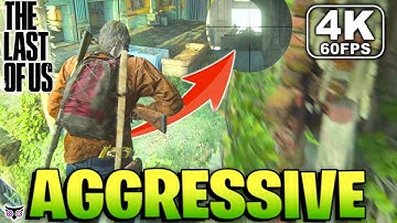 The Last of Us aggressive gameplay - The Capitol Building ( no damage ) 4K 60fps