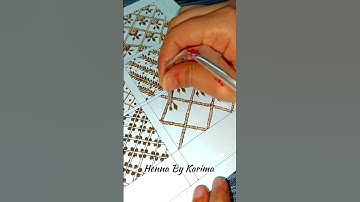 Subscribe for more videos @Hennabykarima ||Easy Grid Design- 09|| #shorts #shortsviral #shortvideo