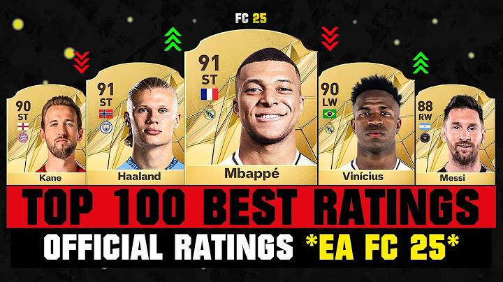 FIFA 25 | OFFICIAL TOP 100 BEST PLAYER RATINGS (EA FC 25)! 😱🔥 ft. Mbappe, Haaland, Messi…