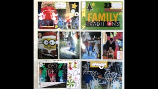 Project life double page process- Family Traditions. @AmyLanescrappinames