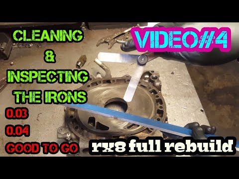 How to rebuild mazda rx8 rotary engine ; cleaning and inspecting the
