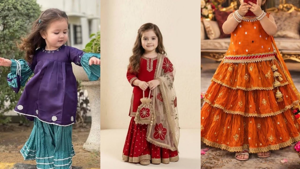 Beautiful and stylish dress design for girls in Eid Al fiter 🤩😍😊