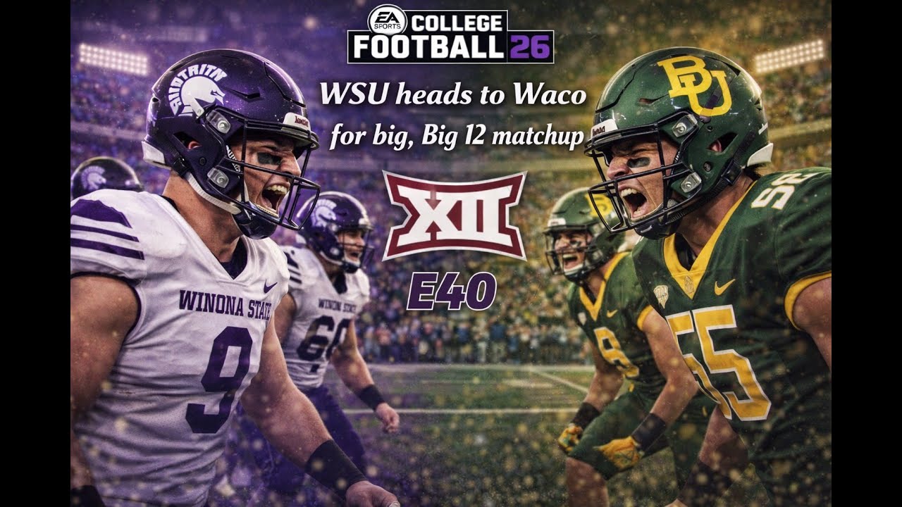 College Football 26 Dynasty..Winona State Warriors... Team Builder Dynasty E40