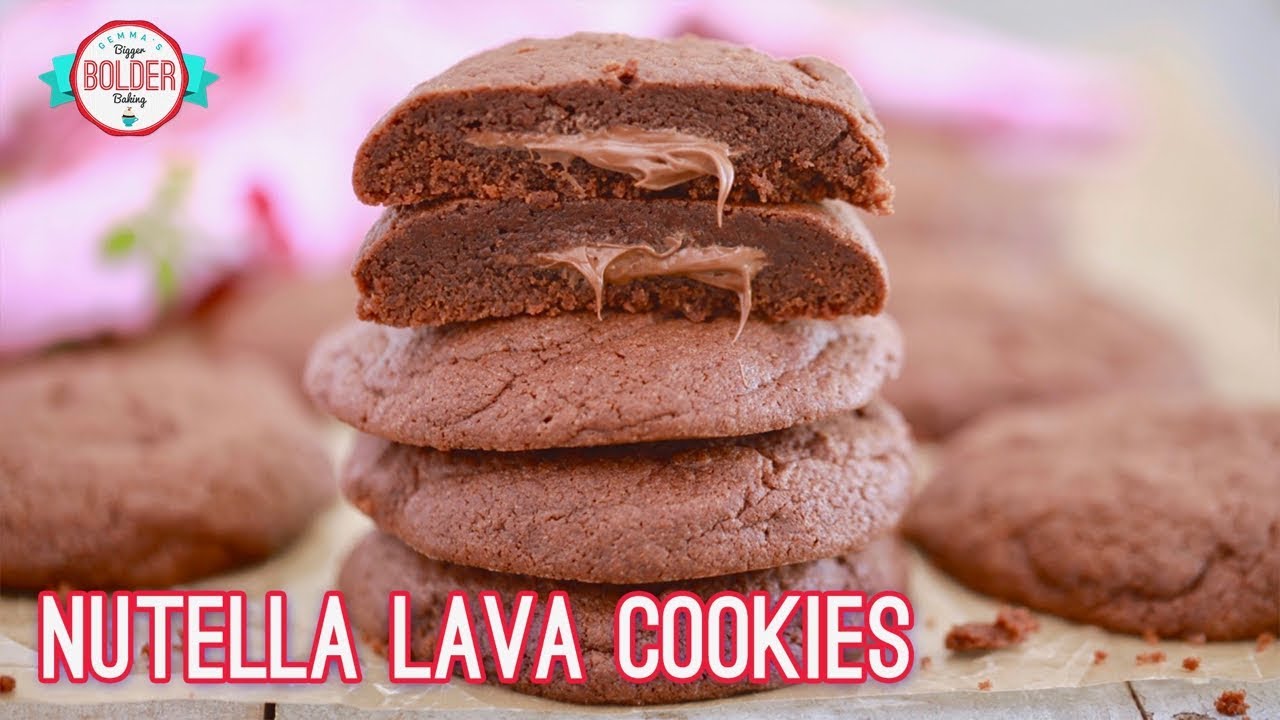 Nutella Lava Cookies | Gemma's Bigger Bolder Baking