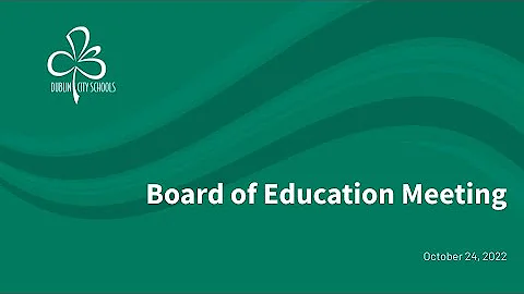 Board of Education Meeting: January 9, 2023