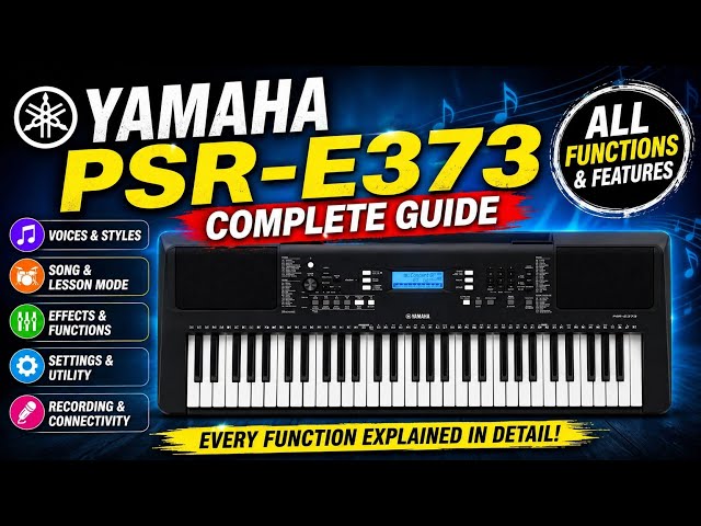 Yamaha PSR E373 function option || Yamaha PSR E373 - YouTube