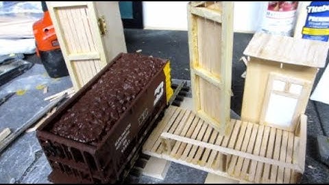O Scale Trains by Ron - Outdoor Layout - E14 - Car Barn build part 2