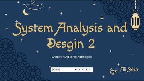 System Analysis and Design, Chapter 3: Agile Methodology. What is agile