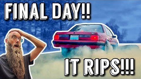 Budget Coyote Swap FINISHED! Final Day – Exhaust Build, Test Drive & Burnouts!