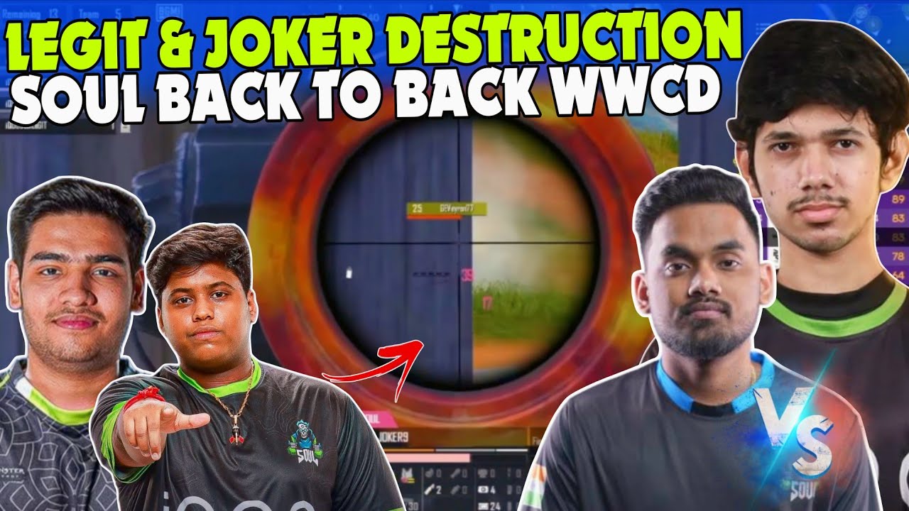 Legit & Joker Destruction 🥵 iQOO SouL Back To Back WWCD 🚀 BGMS S4 DAY 4 ...