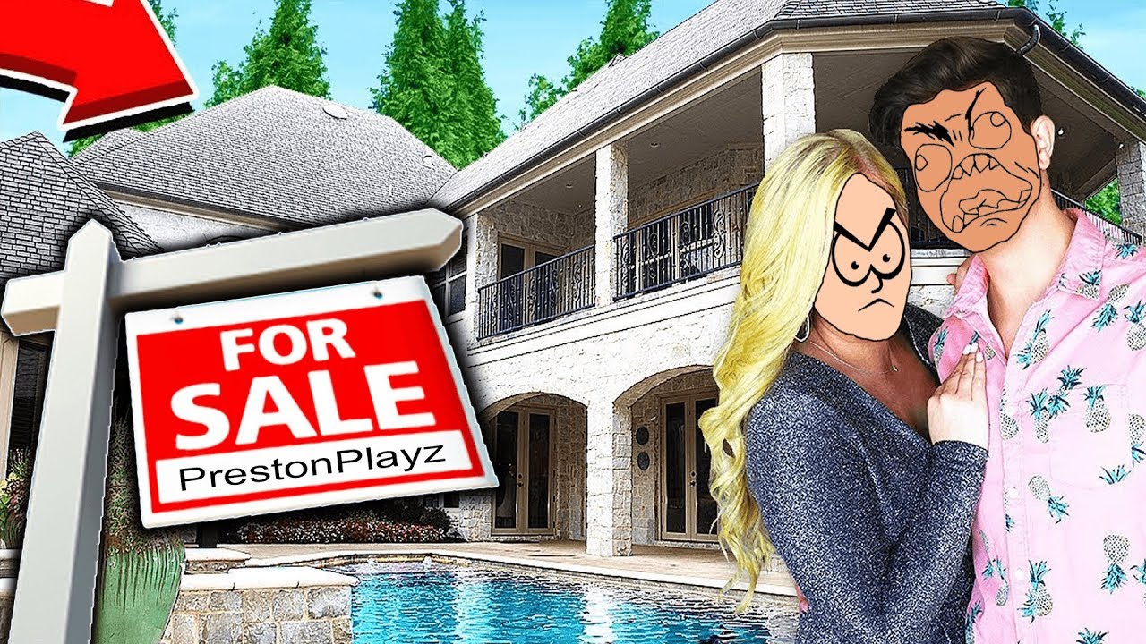 I Put Prestonplayz House Up For Sale Attacked Youtube - preston playz breaking into roblox hq