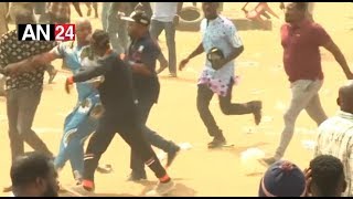 WATCH HOW MC OLUOMO RAN FOR DEAR LIFE AT APC CAMPIAGN RALLY IN LAGOS