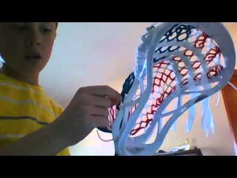under armor head with usa flag mesh strung with a mid pocket