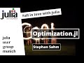 Optimizationjl 101  stephan sahm  julia user group munich  fall in love with julia