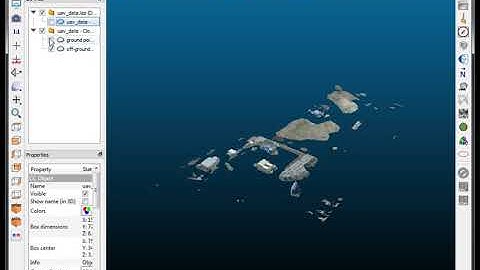 Cloud Compare Ground Classification on UAV point cloud
