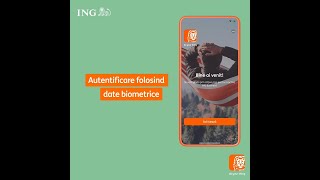 Autentificare ING Business mobile folosind date biometrice