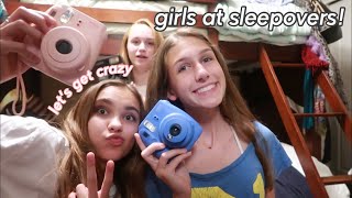 teen girls at sleepovers