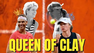 Iga Swiatek closing in on Chris Evert as the Queen of Clay👸🏼