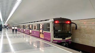 The Metro (Subway) in Baku, Azerbaijan in 4K! (2019)
