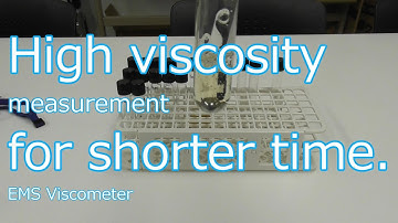 [144sec] High viscosity measurement for shorter time, EMS Viscometer EMS-1000S, Kyoto Electronics.