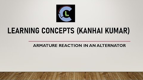 Armature Reaction in Alternator | Effect of different Power factor loads on the output of Alternator