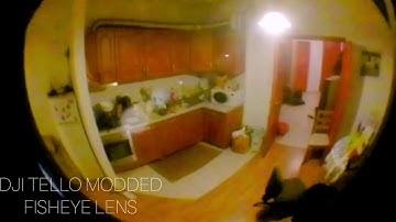 DJI TELLO Mod with Fisheye Lens - DJI Tello Camera Mod - Wide Angle Lens Mod