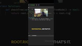 LeetCode 2236: Root Equals Sum of Children — Easy Binary Tree Walkthrough #lindorcodes #leetcode
