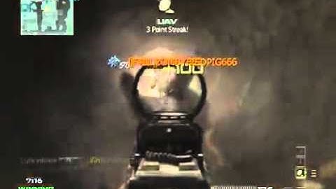 MW3 -  M4A1 Quad + Predator Missile Triple Kill