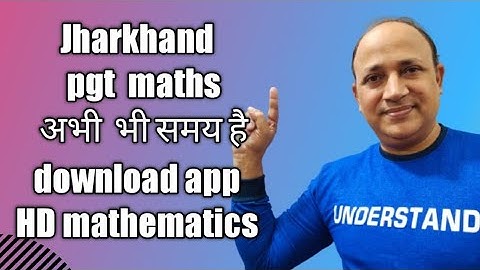 jharkhand pgt maths complete syllabus//  download  app               HD mathematics //7390065849