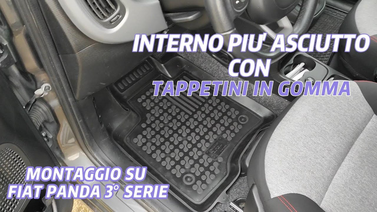 Tappetini MTM in gomma per la #panda #recensione #vlog 