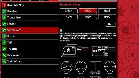 Spartan Vortex Pico VX1p, PC setup Blade 180 CFX Part 4