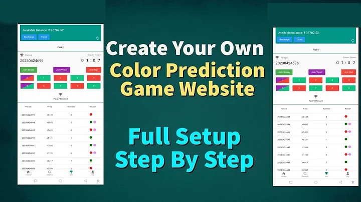 Create Your Own Color Prediction Game Website I Full Setup Step By Step Start Online Earning