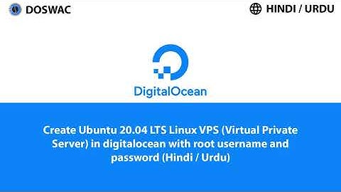 How To Create A Cloud Server On DigitalOcean from Ubuntu with Username and Password | Hindi / Urdu