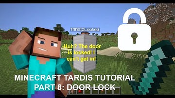 Minecraft 1.19 TARDIS Tutorial Part 8: Door Lock