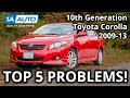 Top 5 Problems Toyota Corolla Sedan 10th Generation 2008-13