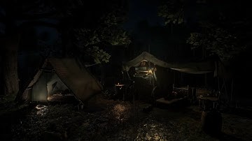 Arthur Sleeps Through A Rainy Night At The Beaver Hollow Camp | RDR2 ASMR