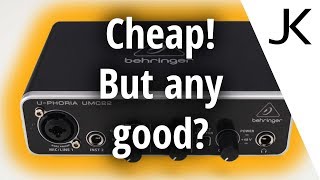 Behringer U-PHORIA UMC22 - NOISE performance and more SPECS tested!!!