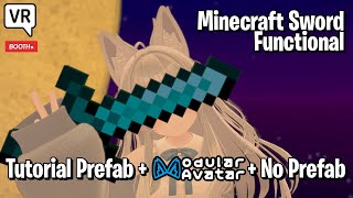 How to put Minecraft Sword Functional (Tutorial Prefab + Modular Avatar Prefab + Non Prefab)