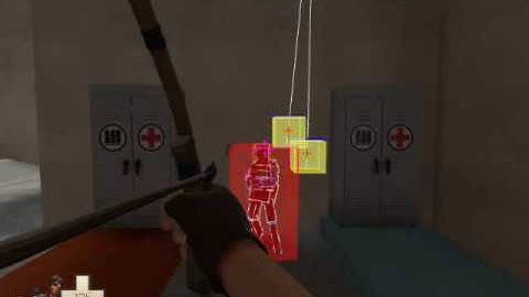 TF2 Huntsman Hitbox Demonstration