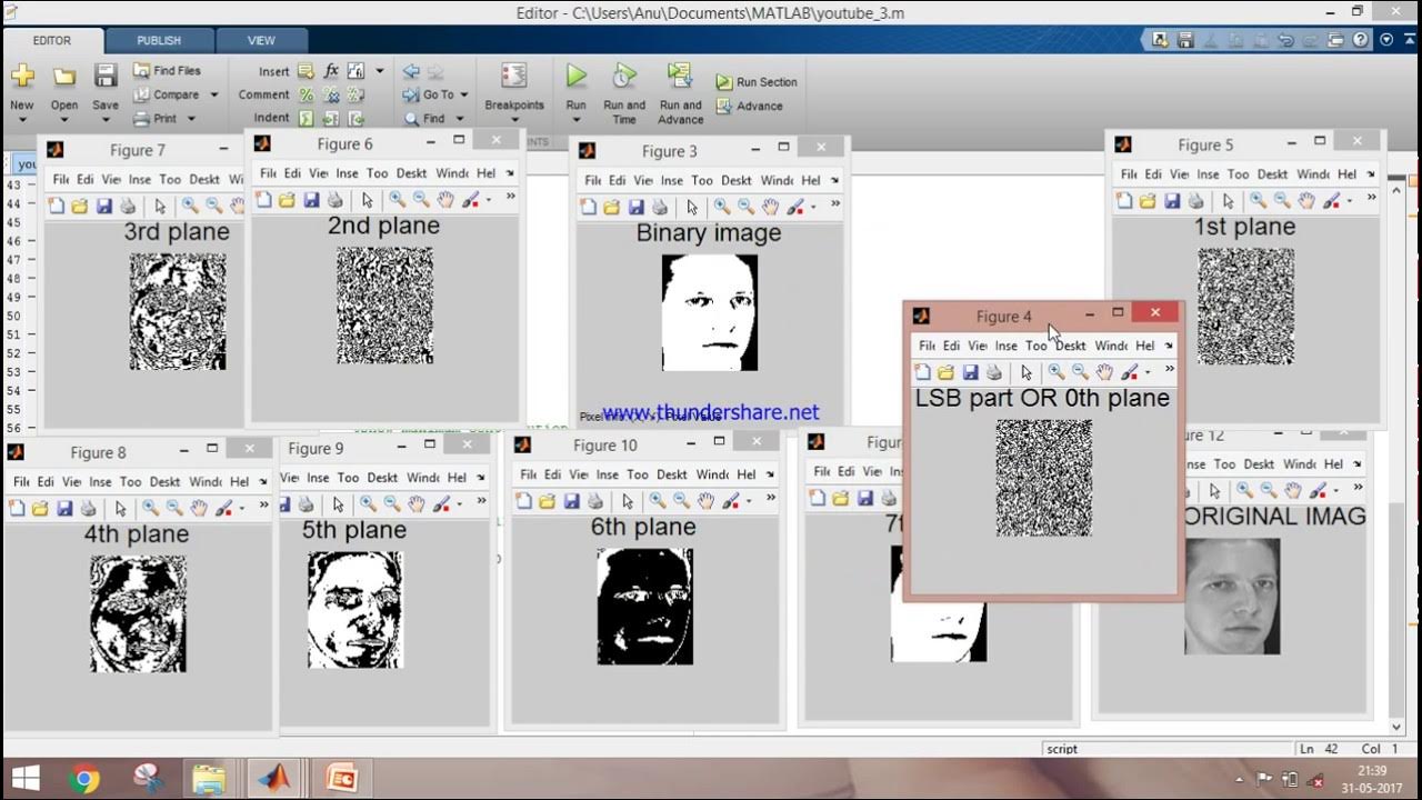 Bit planes extraction of greyscale image using Matlab - Part 3 - YouTube