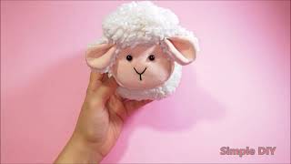 Do it yourself a simple and soft toy/doll lamb!خروف العيد ٢٠٢٢ بشكل جديد الكل❤ هيتجنن عليه 🐑🐏 screenshot 2